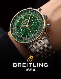 Image of Breitling Navitimer Watch with Breitling Logo at the bottom image