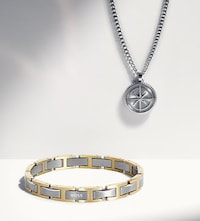 Shop Mens BOSS Jewellery on Goldsmiths. Image of bracelet and necklace image