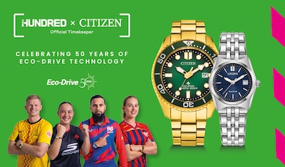 Hundred x Citizen Official Timekeeper - Celebrating 50 years of Eco-Drive Technology image
