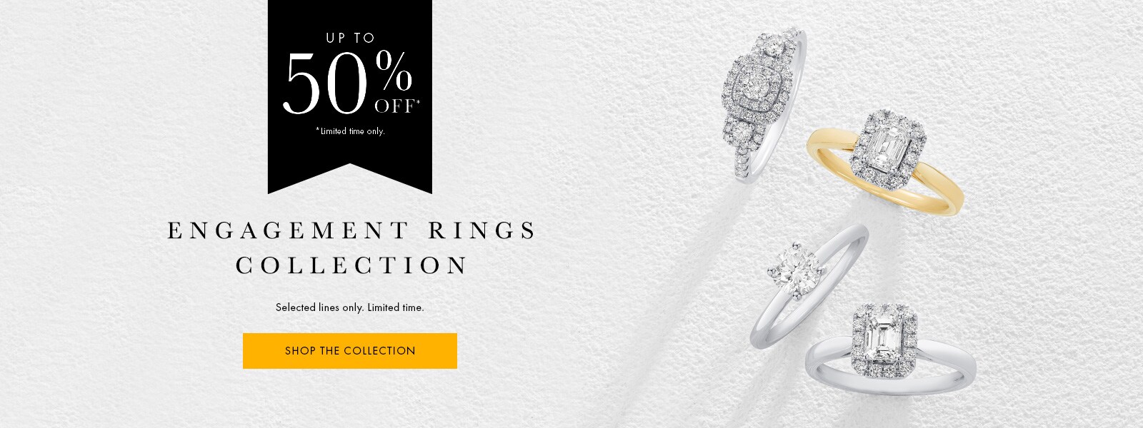 50% Off Engagement Ring Collection