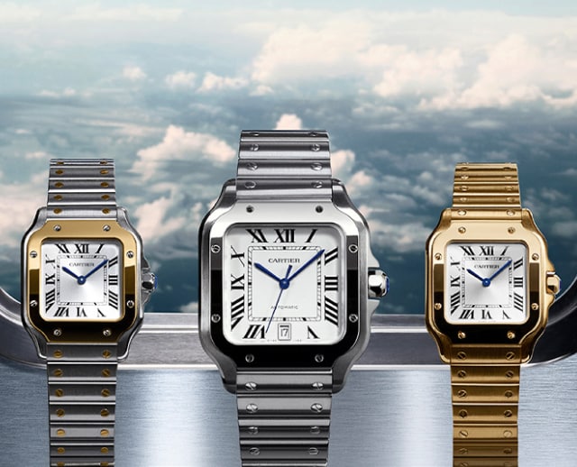 Cartier Santos Banner - Shop the Collection