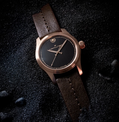 Image of Hamilton Odyssey watch. Created in collaboration with Christopher Nolan and inspired by
The Odyssey, this limited Hamilton timepiece translates mythology into watchmaking. Tap to shop image