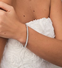 Mappin & Webb London - model wearing mappin and webb diamond bracelet image