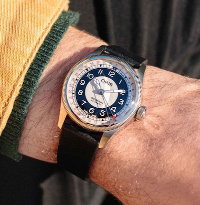 Oris Big Crown Pointer Date Bullseye Mens Watch. Tap to shop image