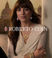 Roberto Coin's new global brand ambassador, Dakota Johnson, in new ad campaign image
