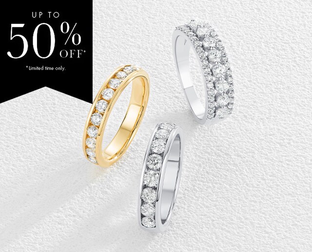 50% Off Eternity Ring Collection